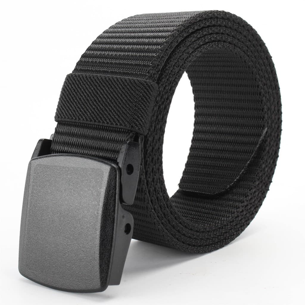 Cinto de Nylon masculino hipoalergênico, Casual, All-Match, lona, masculino, feminino, jovem, sem Metal, fivela de plást