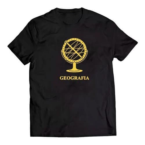 Camiseta Faculdade Geografia Professor Camisa Personalizada Estampas em DTF.