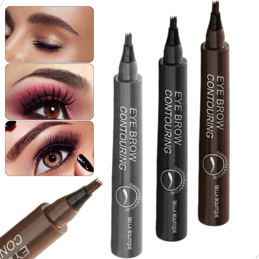Kit 1/2/3 Lápis De Sobrancelha Líquido À Prova D'água, De Longa Duração , Definição Natural , Maquiagem Acessível