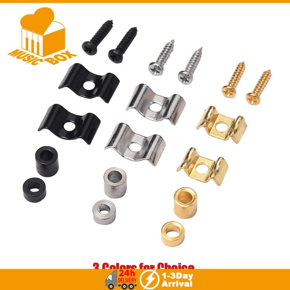 1 Par De Retentores De Cordas Para Guitarra Elétrica Com Guia De Parafuso , Acessórios Telecaster