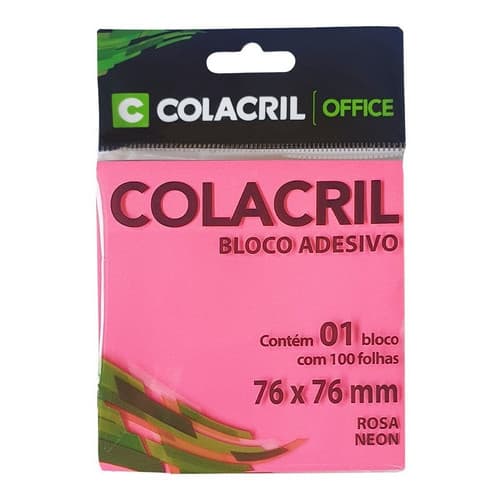 12 Blocos Adesivos Quadrados com 100 folhas 76x76mm Colacril