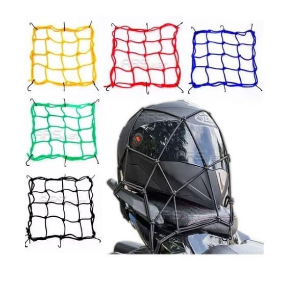 Rede Para Moto Redinha Aranha Elástica Capacete Bagageiro ALTA QUALIDADE