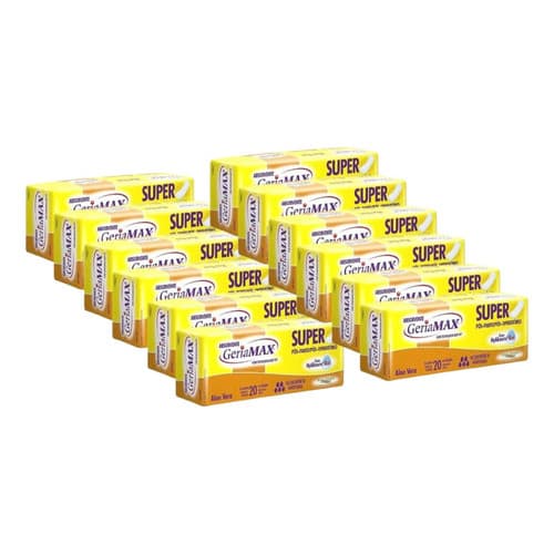 Kit C/12 Pacotes Absorventes Geriamax C/20 - Total 240un