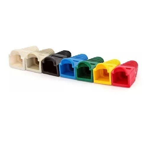 Kit 10 Capa Conector Rj45 Borracha Cat5 Cat5e