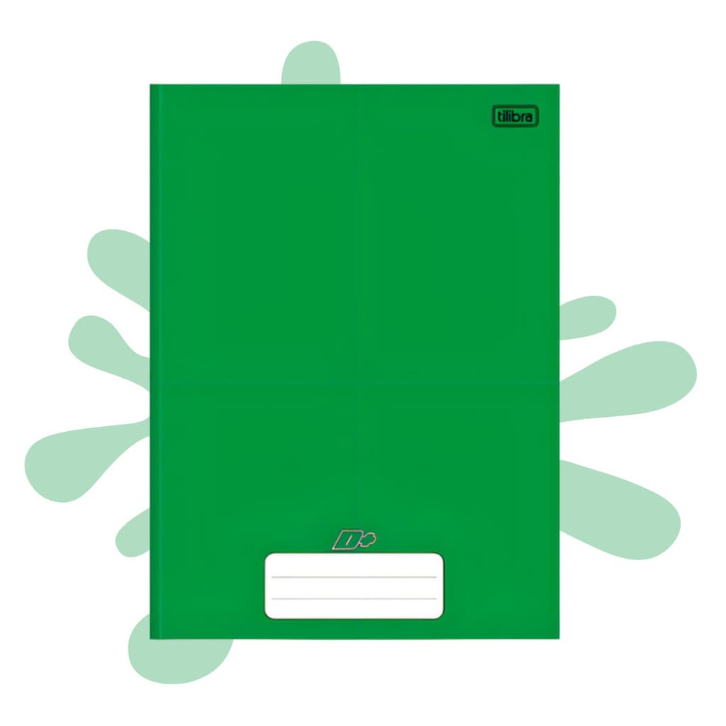 Caderno Brochura Capa Dura Grande D+ 48 folhas
