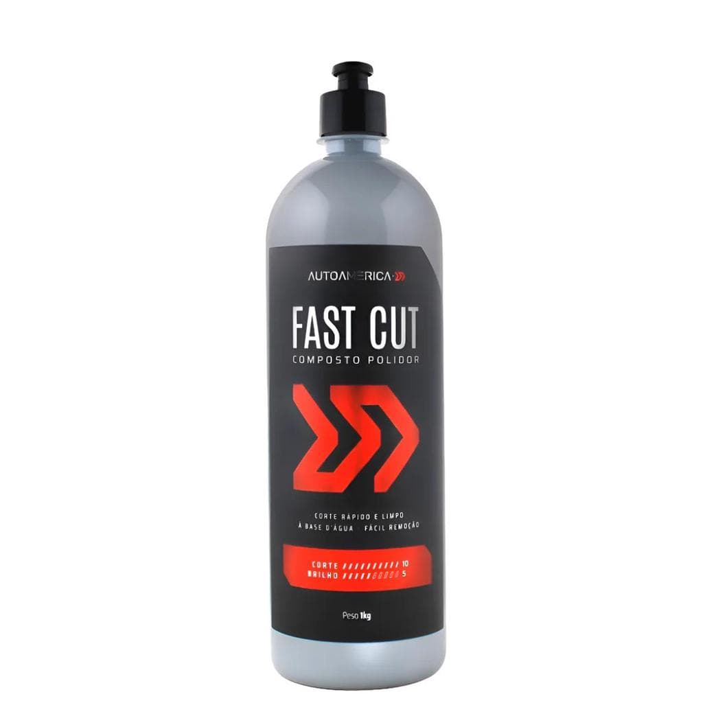 Fast Cut Autoamerica 1kg Massa de Polir Corte Pesado
