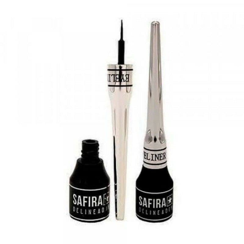 Delineador Safira Líquido Para Olhos Gatinho Preto Prova D'água