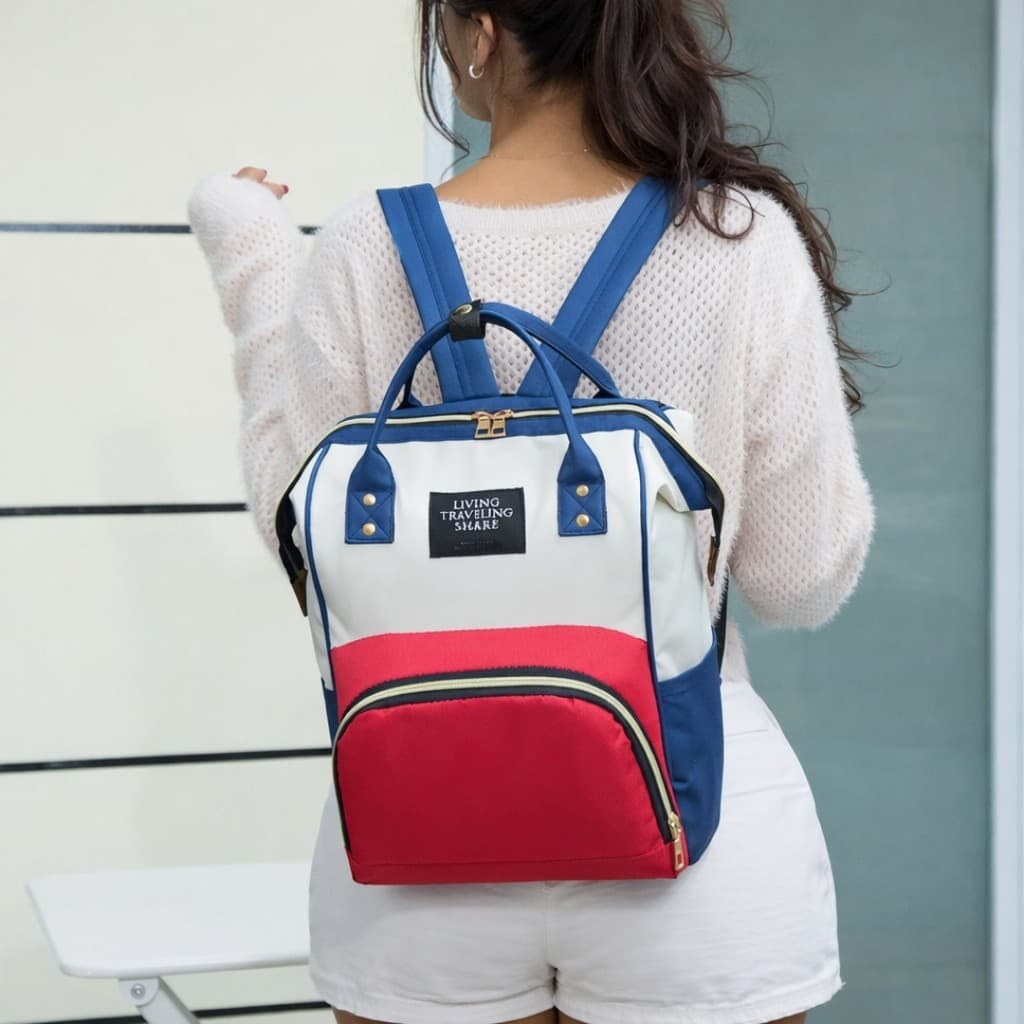 Mochila Bolsa Maternidade Portátil Grande Capacidade para Bebês