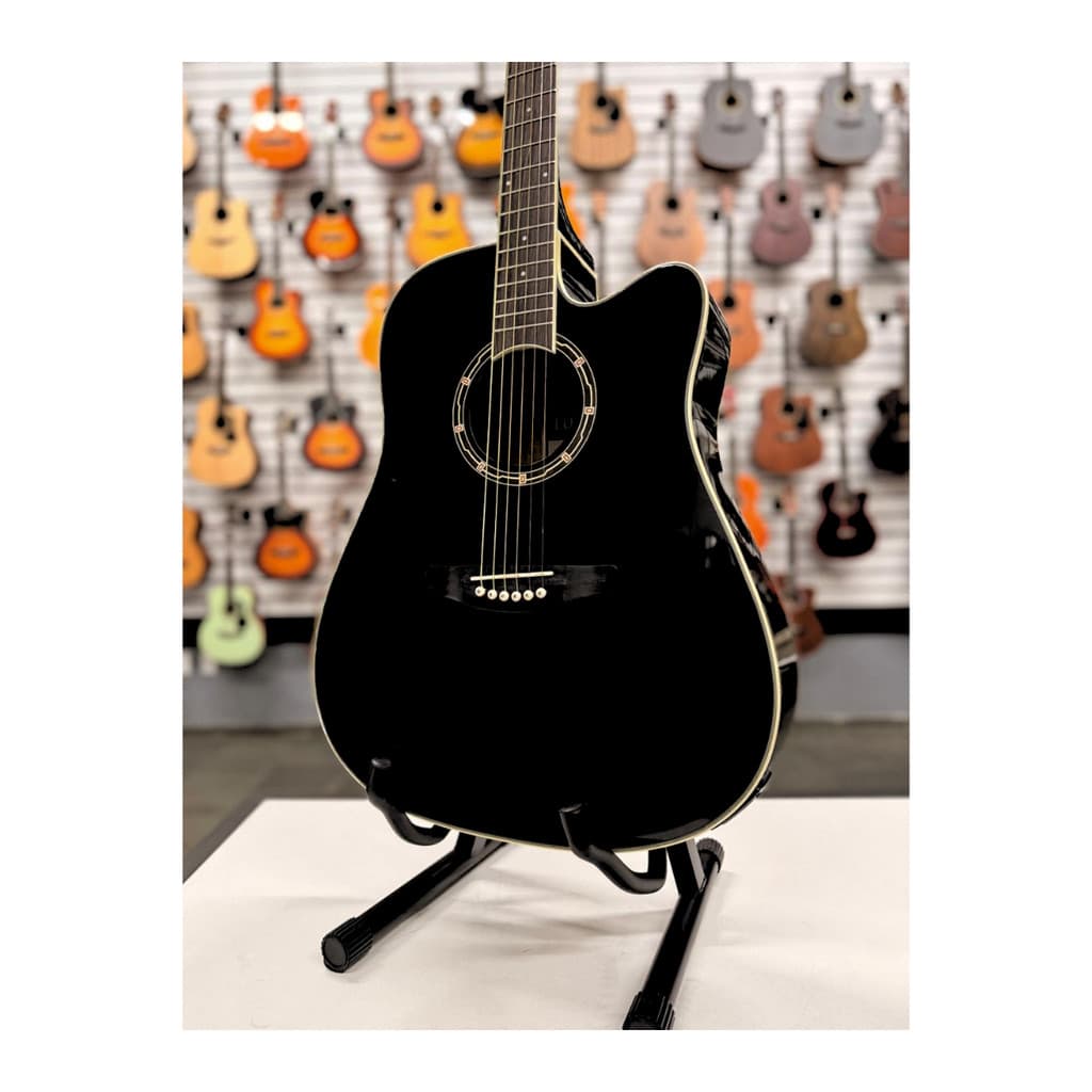Violao Elétrico Strinberg London LE30C BK Preto Brilhante