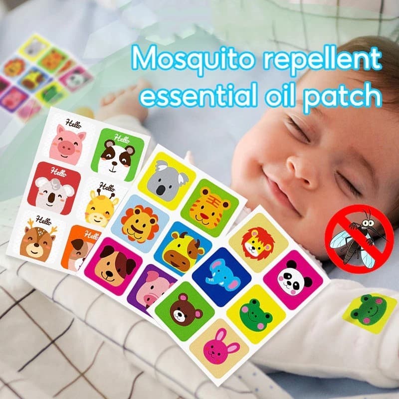 Adesivos Repelentes De Insetos Dos Pces , Remendos Não Tóxicos Do Mosquito Com Desenhos Bonitos Animados , Essencial