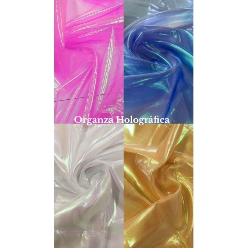Organza Holográfica Furtacor – 100% Poliéster | 1,50m de Largura | 2 e 3 metros