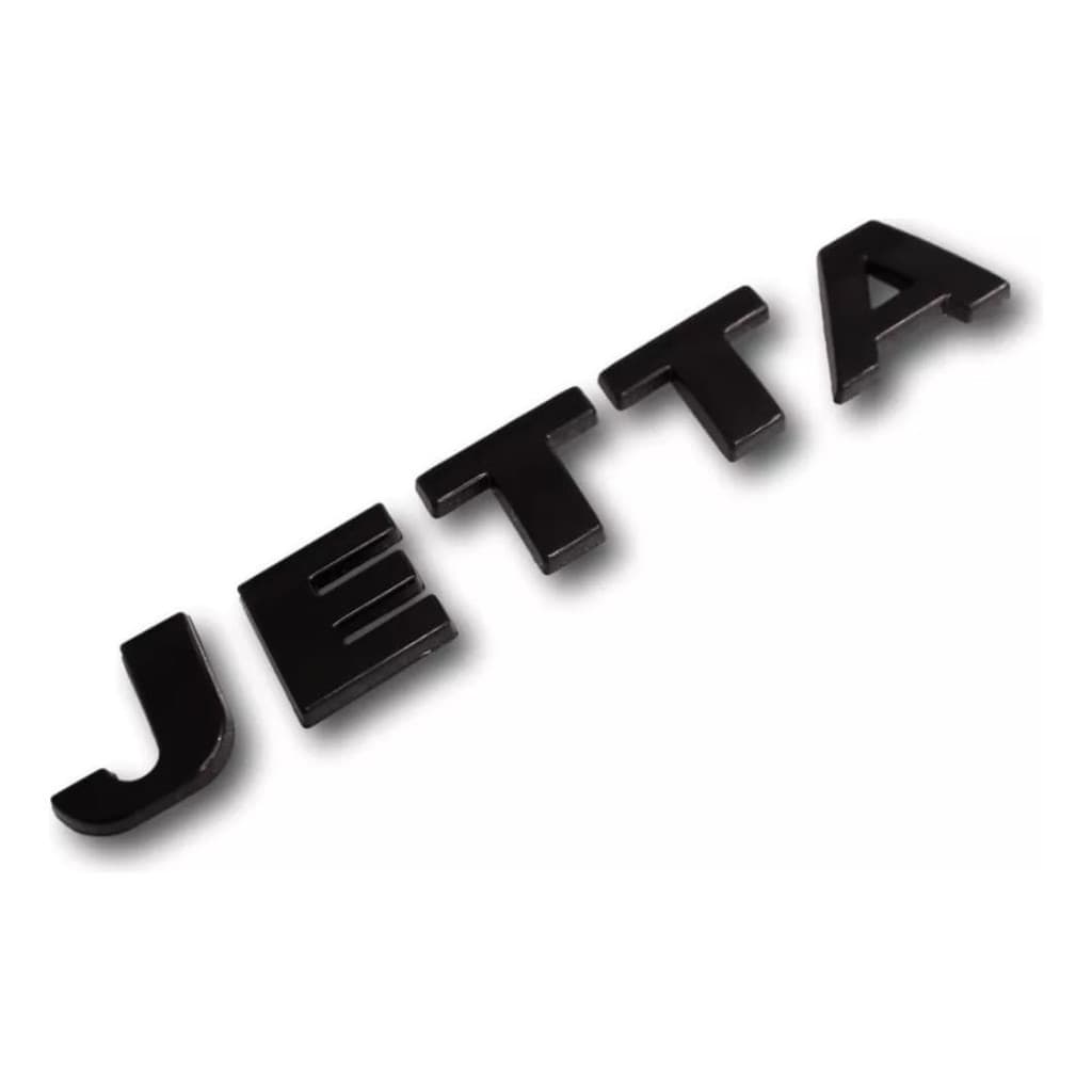 Emblema Jetta Tampa Porta Mala Traseira Black Piano Letreiro