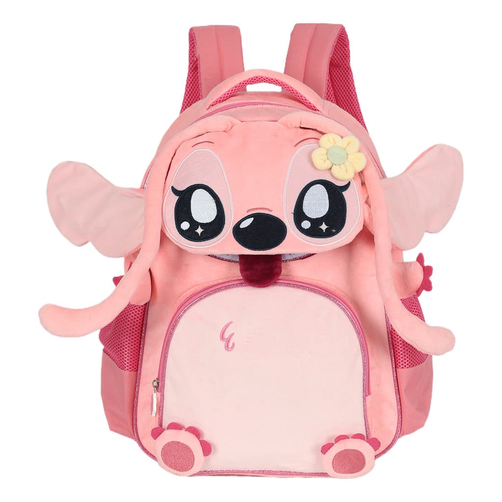 Mochila De Costas Angel Juvenil Plush - Luxcel Rosa Rosa Angel