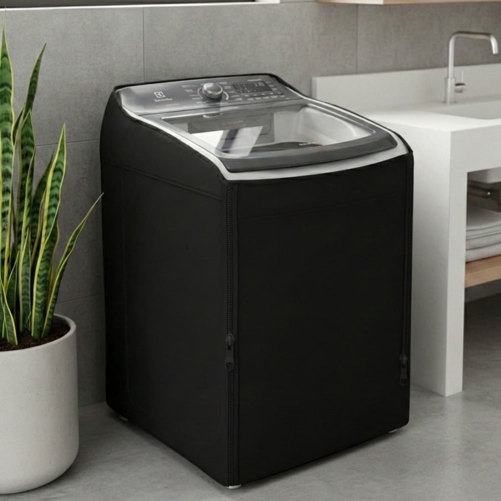 Capa Para Maquina de Lavar Roupas Electrolux LEC15 15kg Com Ziper