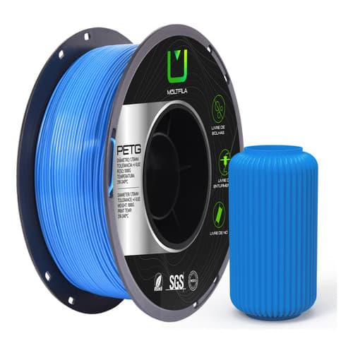 Filamento Petg Azul 1kg Multfila Para Impressora 3d 1.75mm Azul
