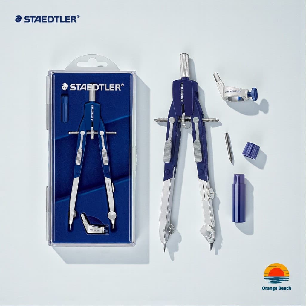 STAEDTLER Mars 552 Compasso Roda Central/Pernas Articuladas/R.10-300mm/Opcao Barra/Alemanha