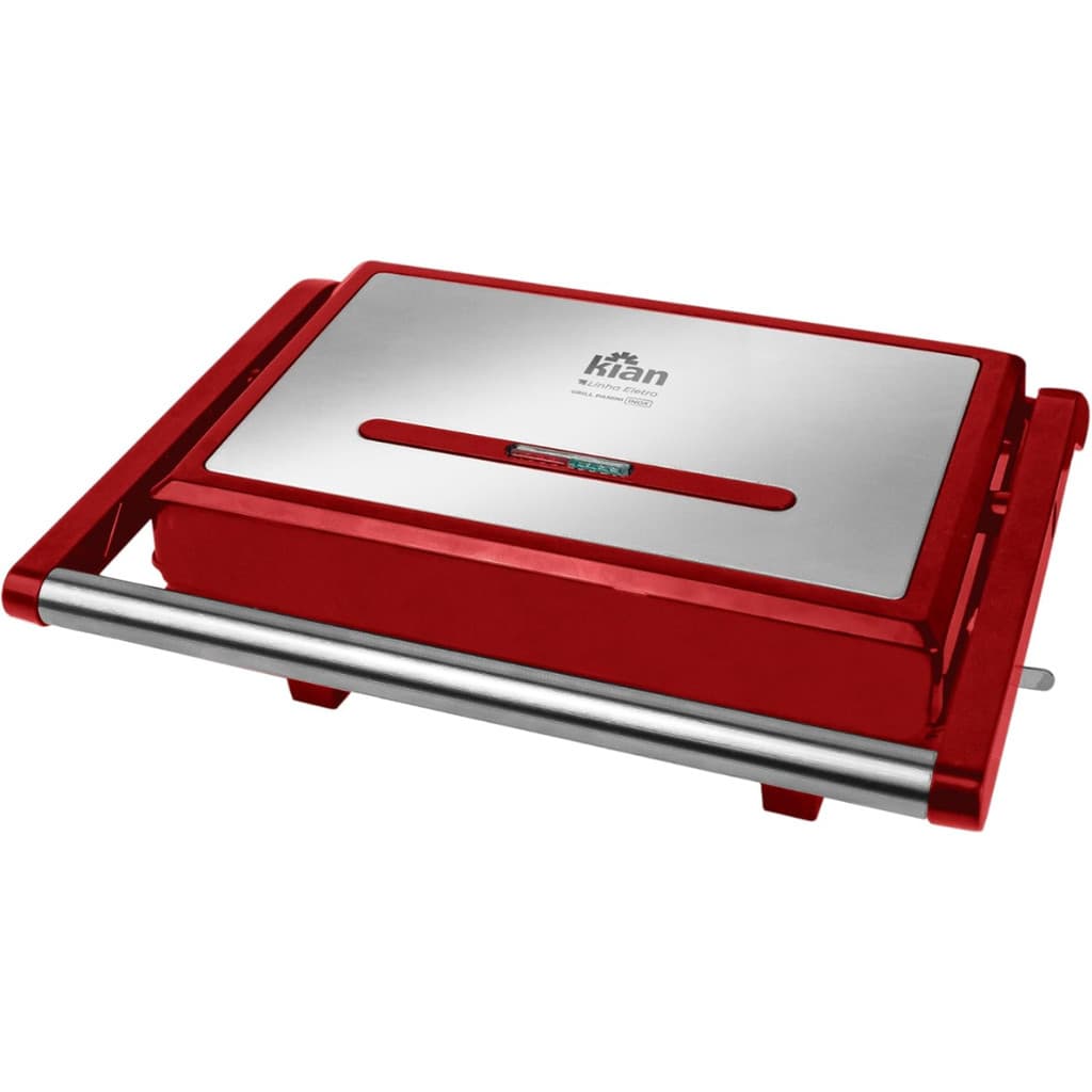Sanduicheira Grill Inox Kian 220v 1200w Vermelho 24501