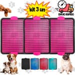 Kit 3 Sanitário Pet Higiênico Lavavel Tapete Higiênico Cachorro Xixi Sim Edicador