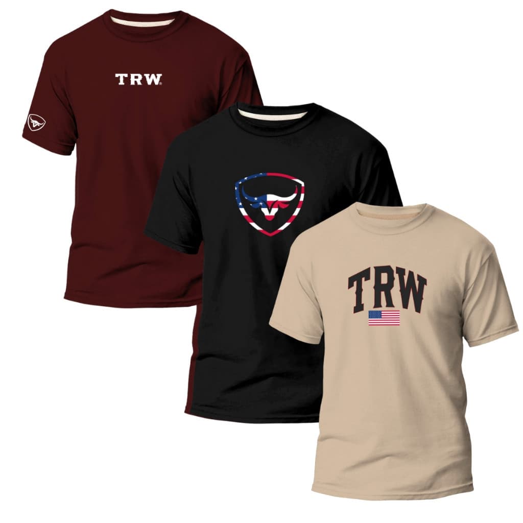 Kit 3 Camisetas Masculina Variáveis Country Rodeio Texas T07