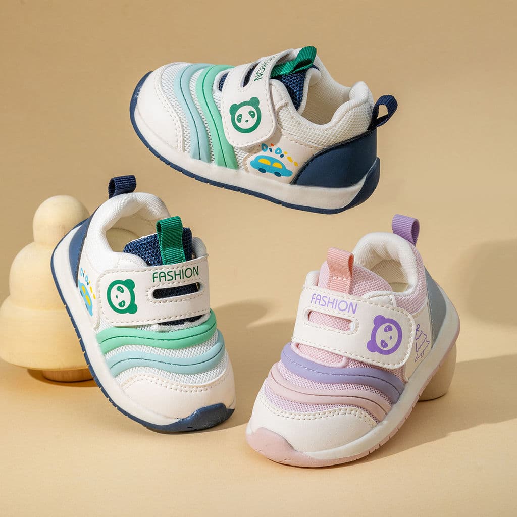 Bebê da criança sapatos 26 primavera novo estilo respirável antiderrapante sola macia confortável meninos meninas sapato