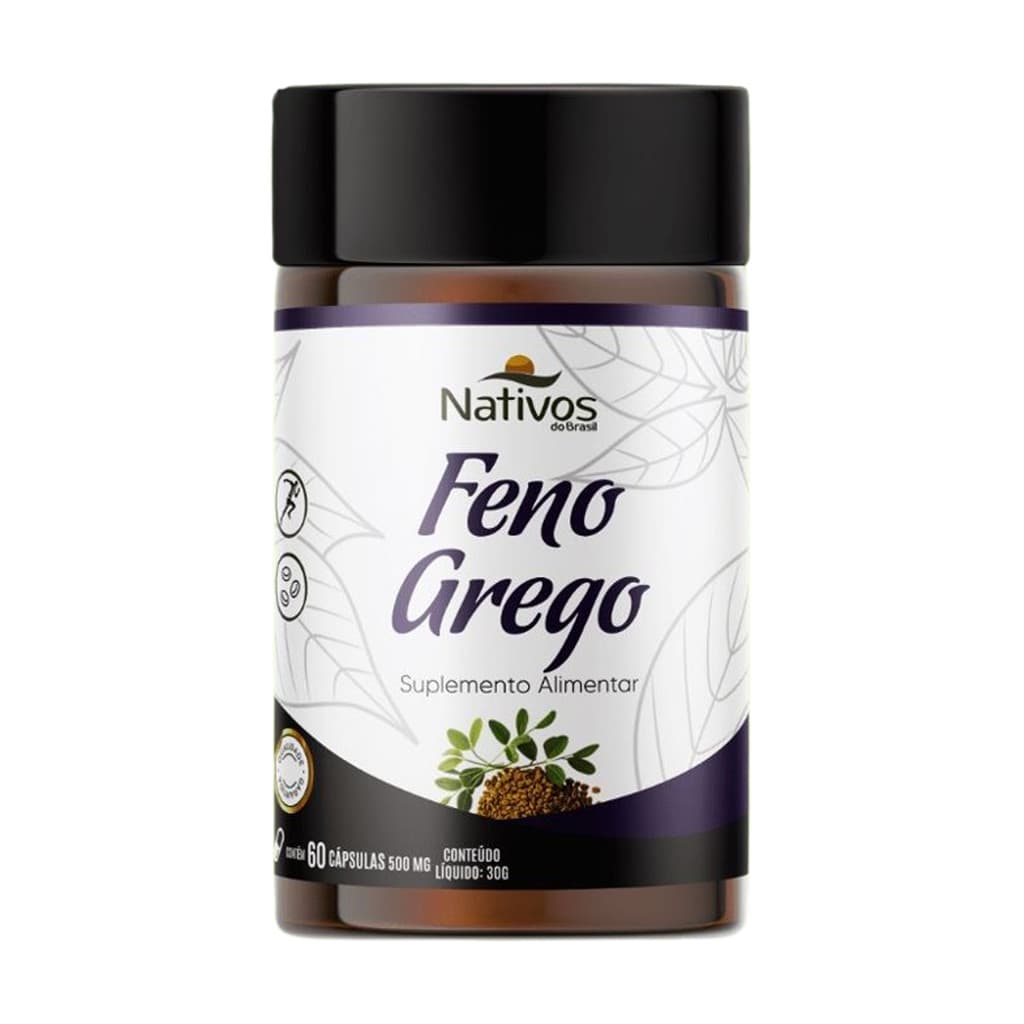 Feno Greco 500mg 60 Cápsulas - Nativos do Brasil