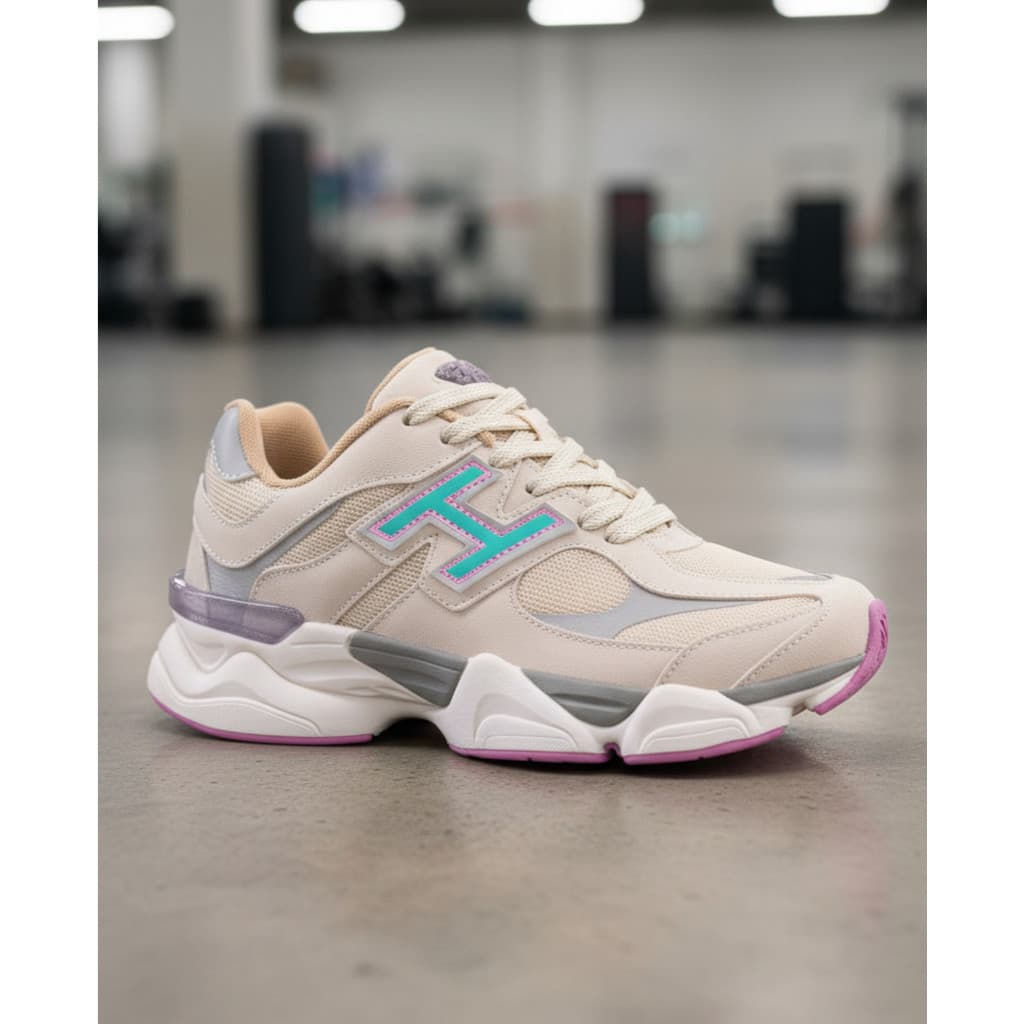 Tênis Feminino Casual Blogueira Influencer Premium Bege