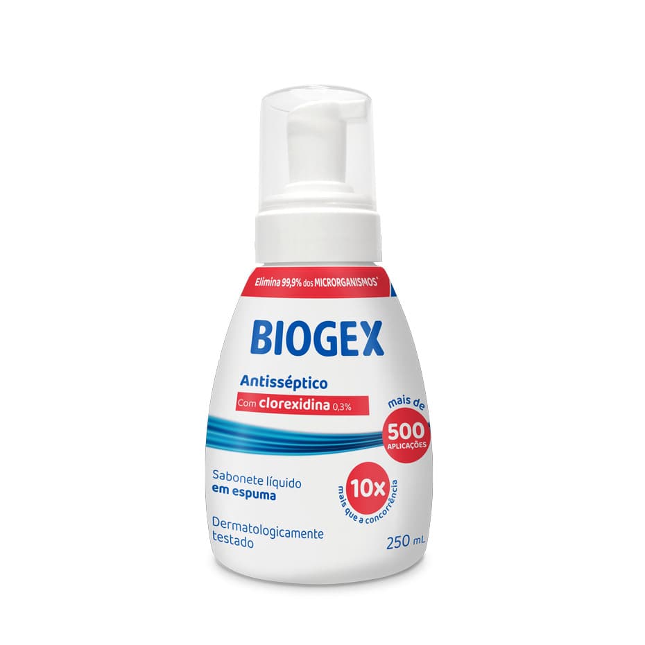 Sabonete líquido Biogex Antisséptico fragrância neutra em líquido 250 ml