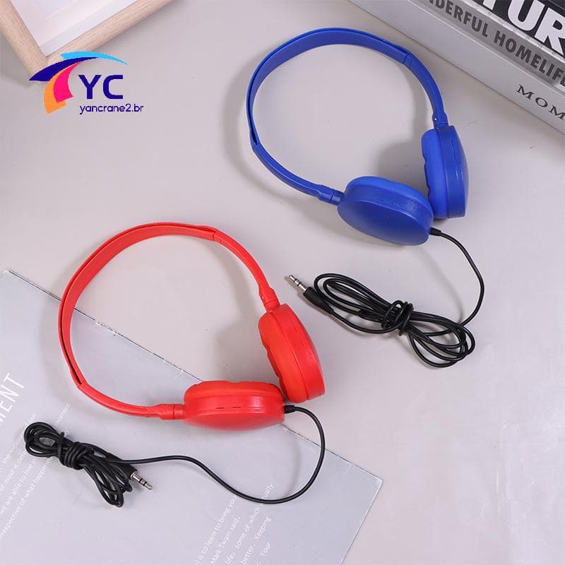 YCBR Fones De Ouvido Para Crianças Com Fio , Plugue De 3.5MM , Universais Música Esportiva , Presentes Meninas .