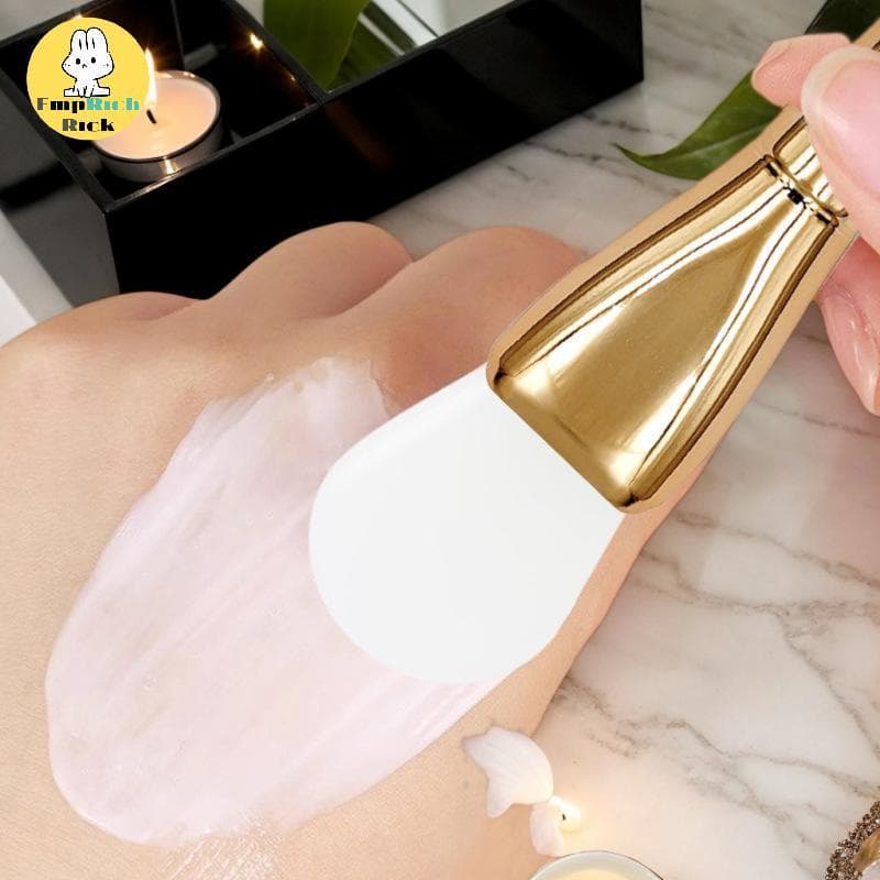 EMRRK > 1 Pçs Escova De Máscara De Silicone Dupla Cabeça Esfregaço Rosto Limpeza Lama Ferramenta De Beleza Especial Para