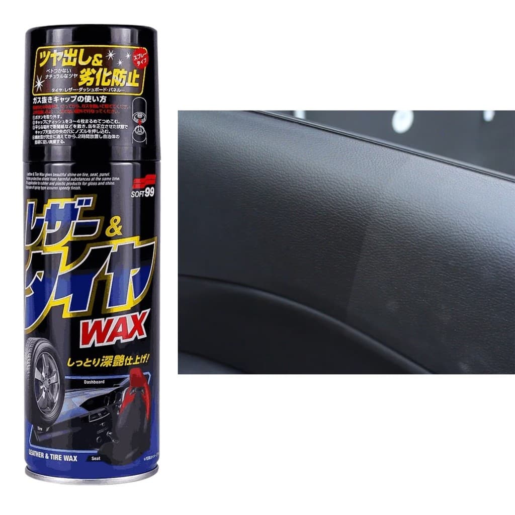 Revitaliza Protege Plástico Borracha Leather Tire Wax Soft99