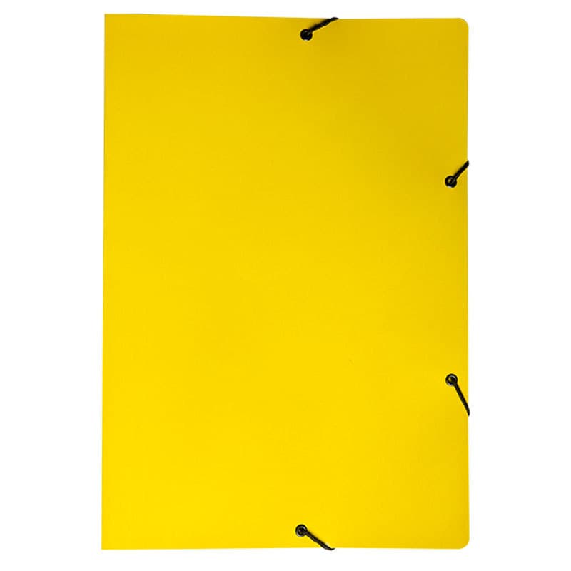 Pasta com aba elástico ofício Duplex amarelo 0199.A Dello