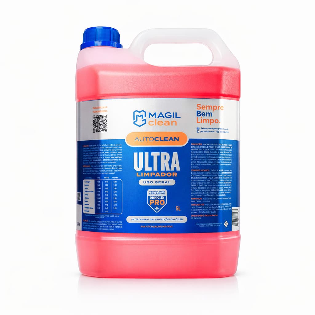 Limpador APC Automotivo Desengraxante Magil Clean Autoclean 5L Limpeza Pesada 4 Em 1 Alto Rendimento Profissional