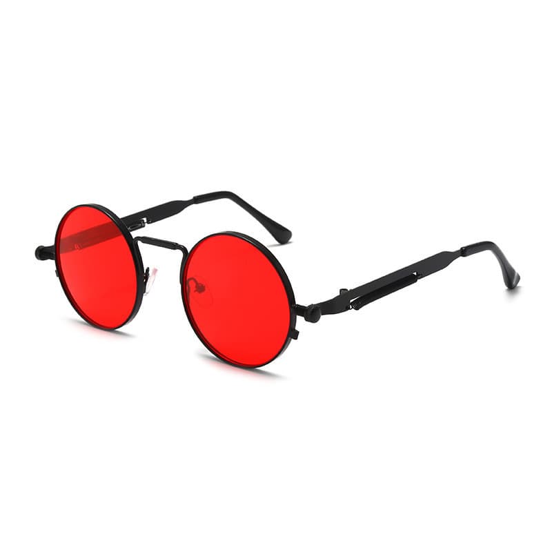 Retro redondo óculos de sol estilo masculino plâncton bonito Hip-Hop Punk polarizado óculos de sol Anti-ultravioleta Met