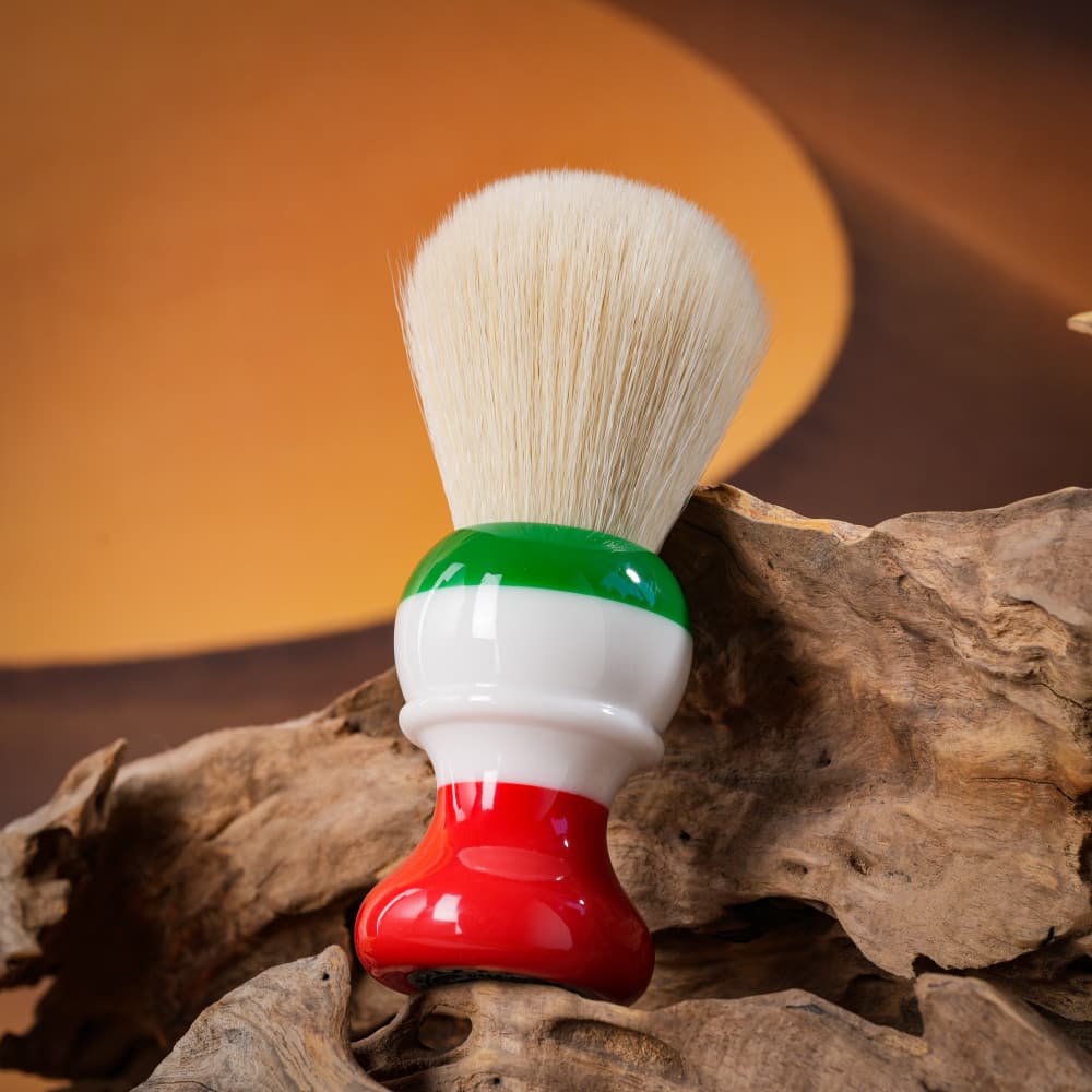 YAQI escova de barbear úmida masculina, escova de espuma para as mãos, escova de espuma para barba, espuma rica, cerdas