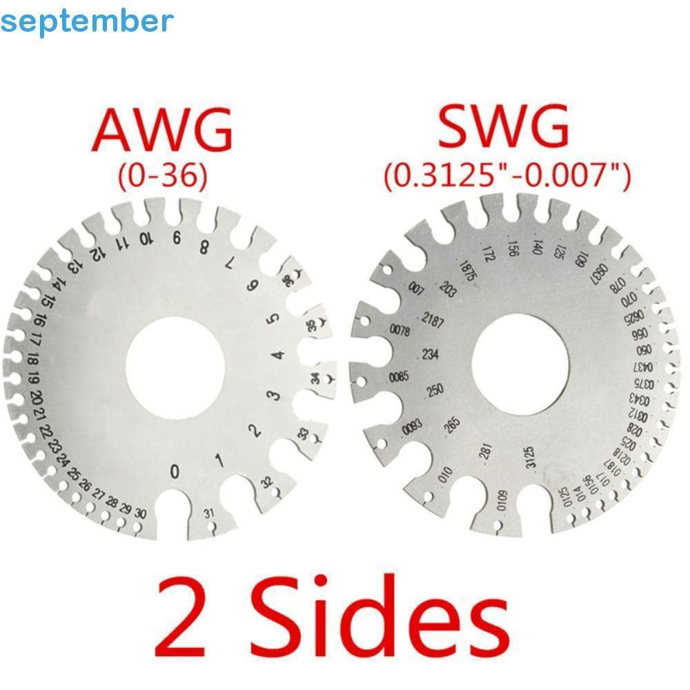 SEPTEMBERB Medidor De Arame De Aço Inoxidável AWG SWG Inspeção De Solda Espessura Diâmetro Ferramentas De Soldagem