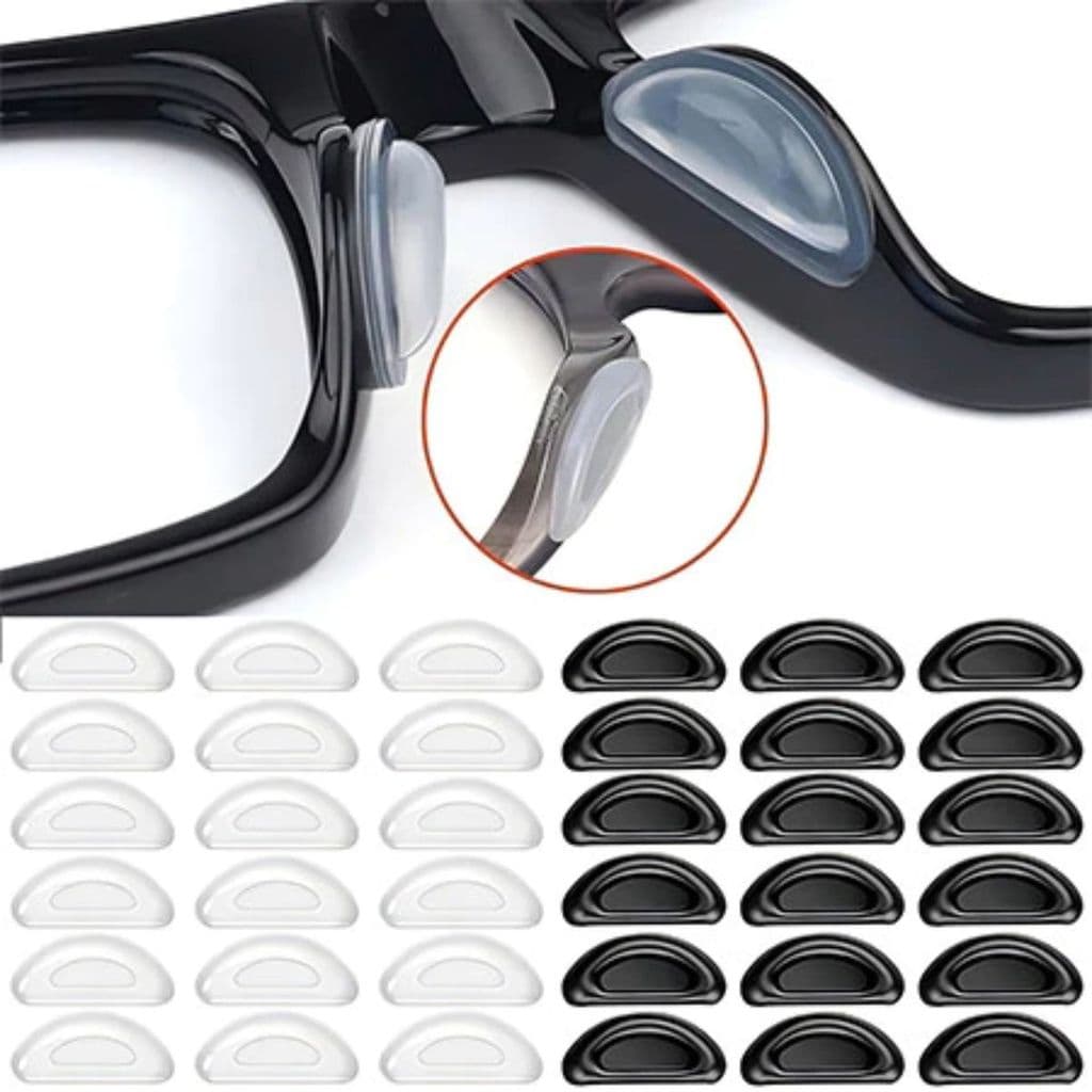 5/10/15/20 Pares De Almofadas De Nariz Adesivas Coladas Em Silicone Antiderrapante Óculos De Sol