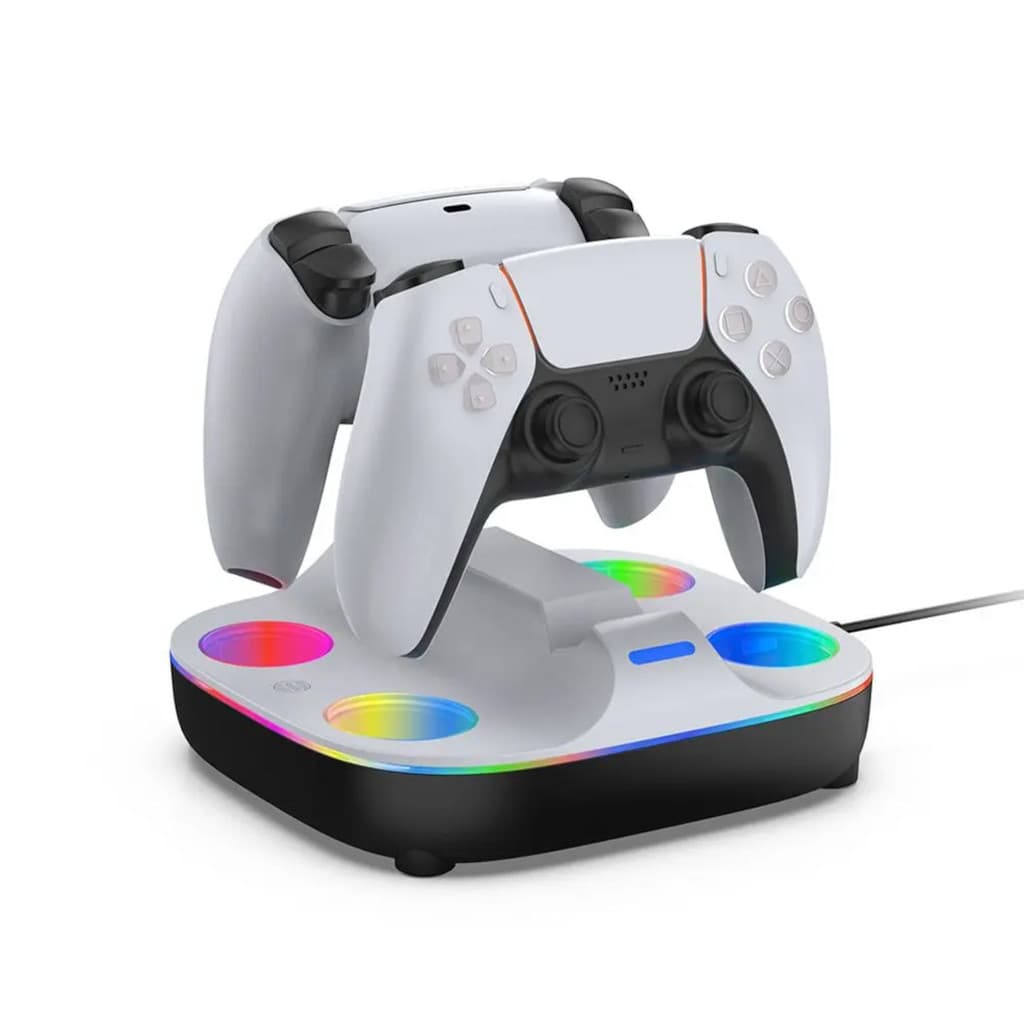 Dock Carregador Duplo Dobe PS5 Controles Dualsense Led
