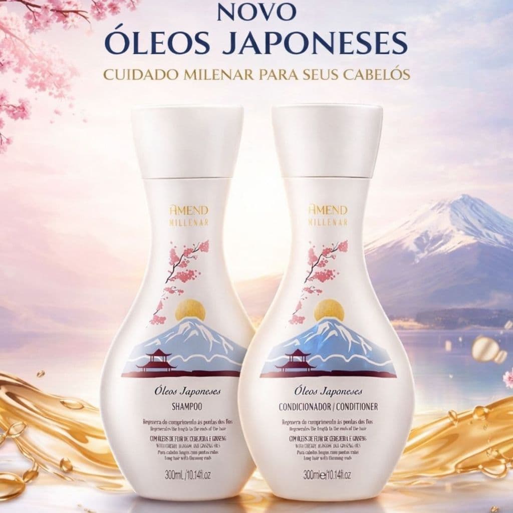 Kit Shampoo + Condicionador - Amend Millenar Óleos Japoneses - Amend