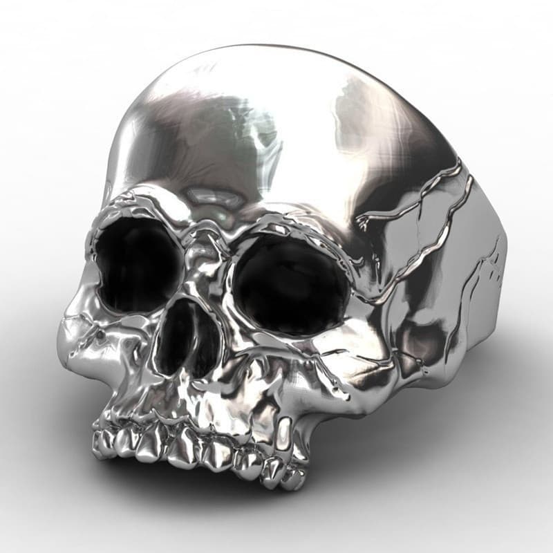 Moda Big Punk Biker Caveira Anel Para Homem Único Homens Cool Jewelry Vintage.