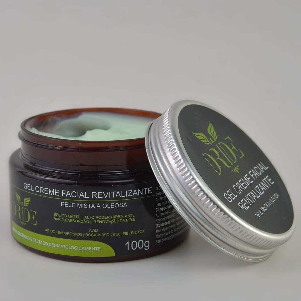 Gel Creme Facial Revitalizante Pele Mista a Oleosa