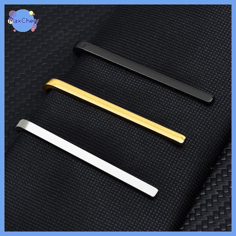 MCHY > 1 Peça De Clipe De Gravata N Masculino De Cobre Fashion Fino Pequeno Prateado Dourado Preto Roupa Formal De Negóc
