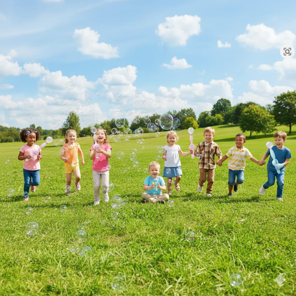 Máquina de Bolhas de Sabão Gigantes de fumaça – Brinquedo Infantil com Luva Mágica e Acessórios