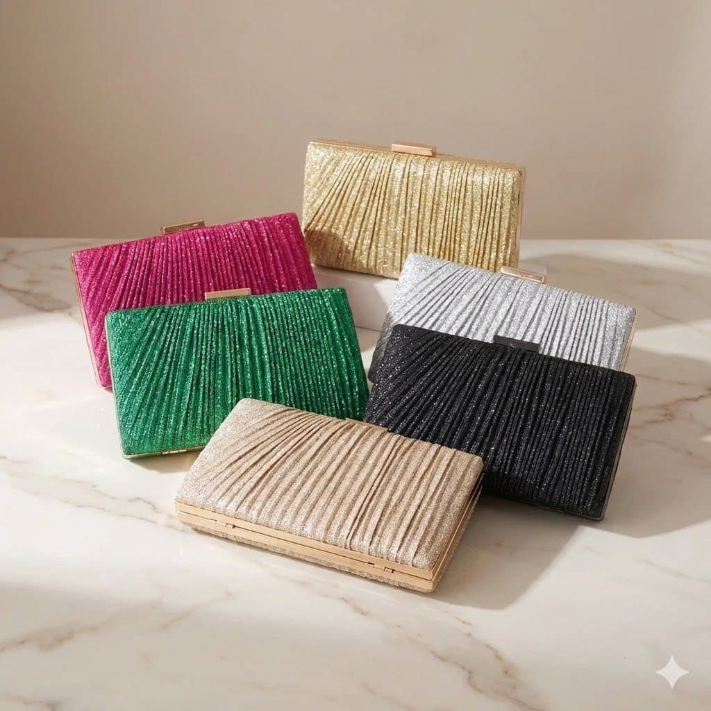 Bolsa Tiracolo / Carteira Feminina Com Glitter Para Festa / Banquete / Casamento com  Alça -21