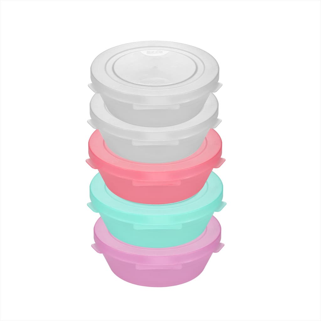 KIT ORGANIZADOR CONY TRANSLÚCIDOS 600 ml - 5 pçs