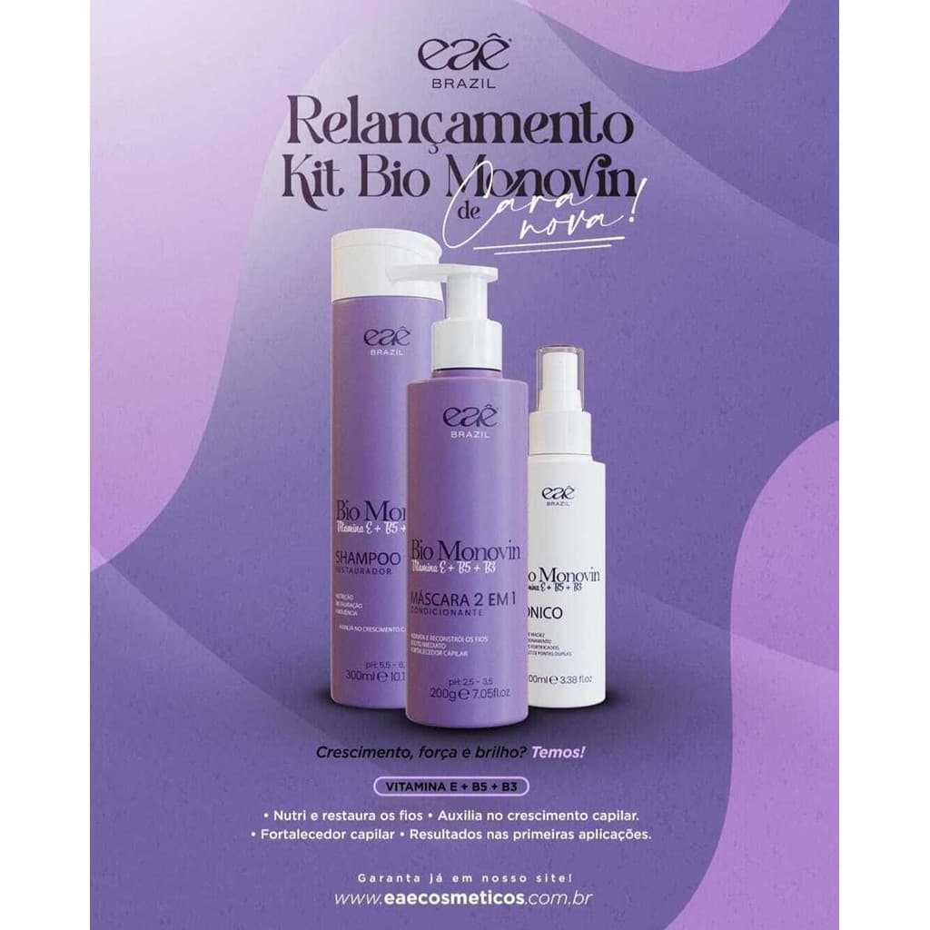 KIT BIO MONOVIN CRESCIMENTO (O KIT) kit 200ml