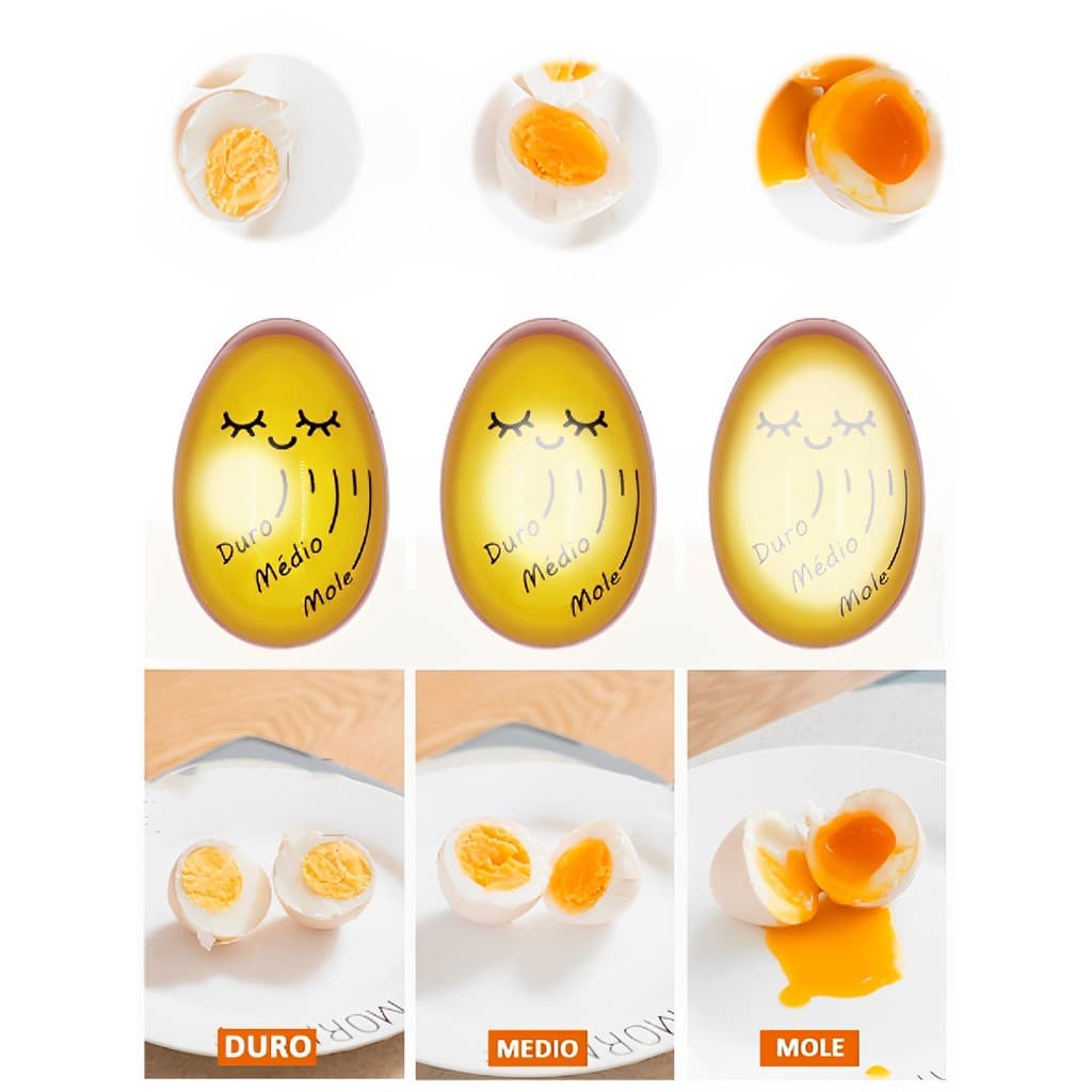 Temporizador para Ovo Cozido Indicador de Ponto Certo no Cozimento EGG