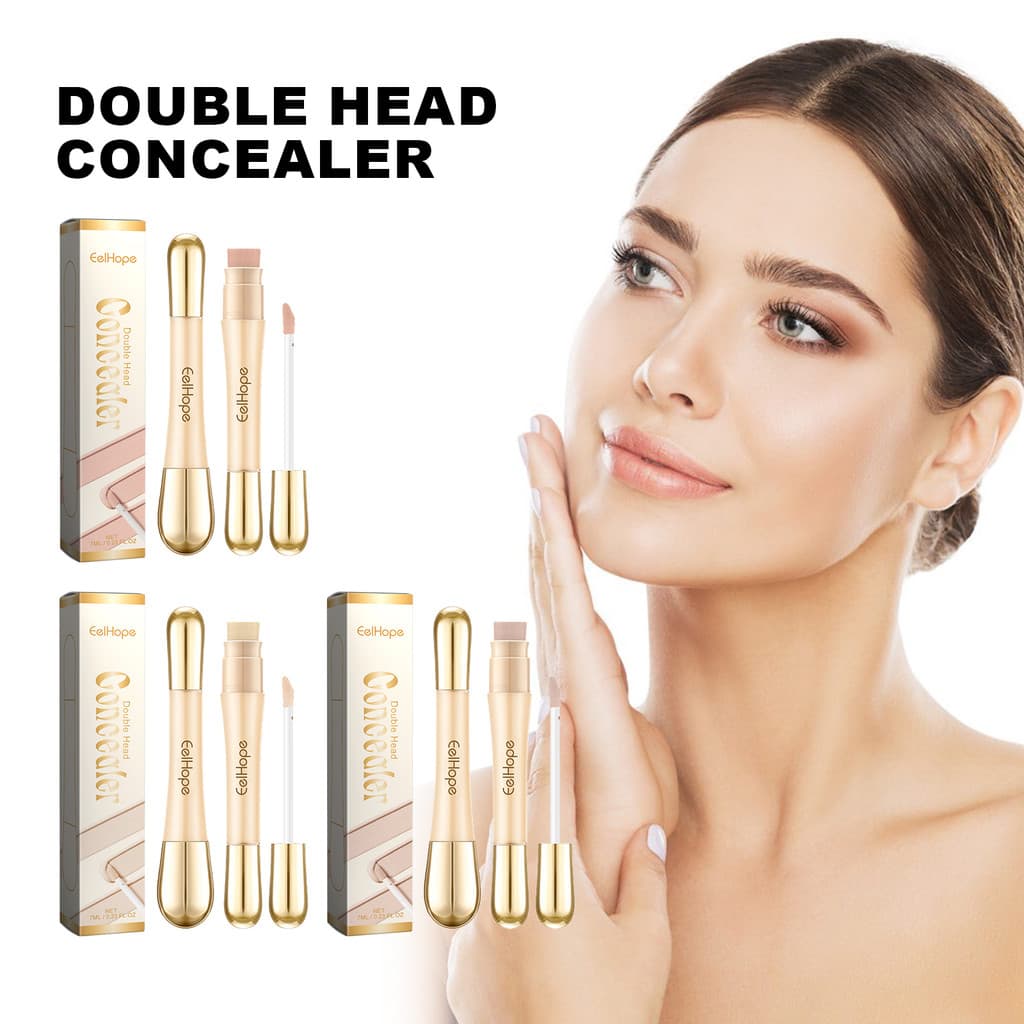 Corretivo Facial Dupla Ponta Cobertura Natural Olheiras Manchas e Acne Textura Leve e Resistente