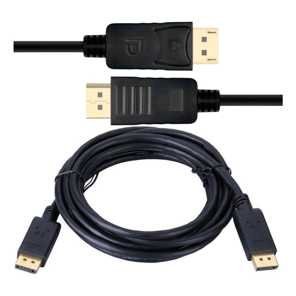 Cabo Displayport X Displayport 1.2v 3 Mts 4k Storm Preto