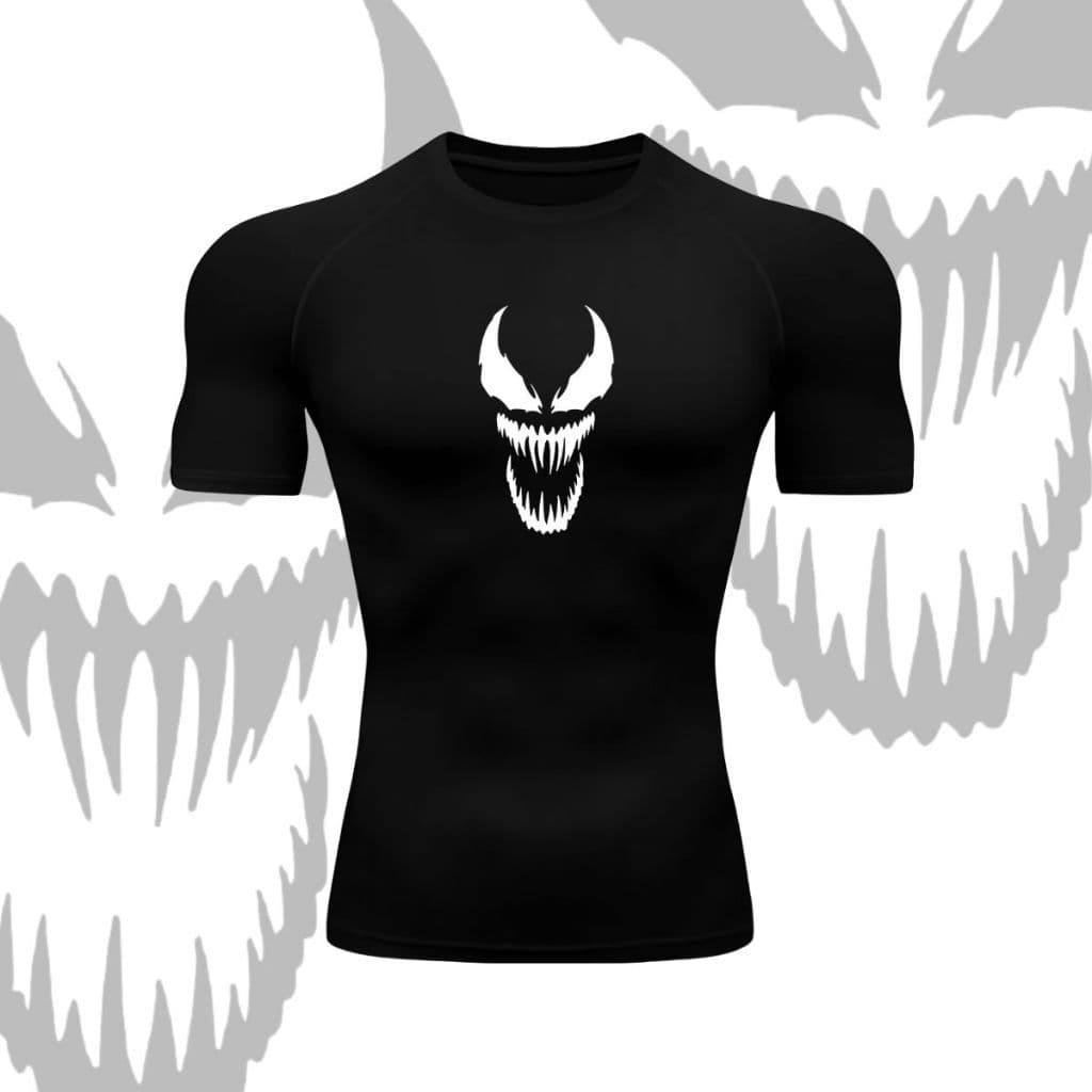 Camisa Camiseta de Compressão Academia Esporte Exercícios LISA BÁSICA Treino Rash Guard Jiujitsu Aranha