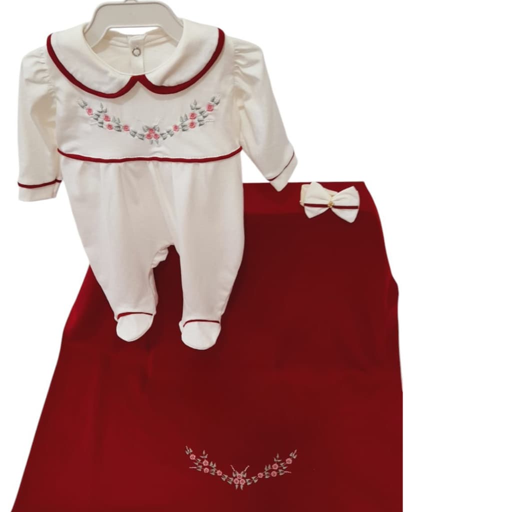 Kit Maternidade Floral 3 Peças Fio Penteado